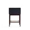 Manhattan Comfort Kingsley Counter Stool in Black and Dark Walnut CS005-BK - alternate 2